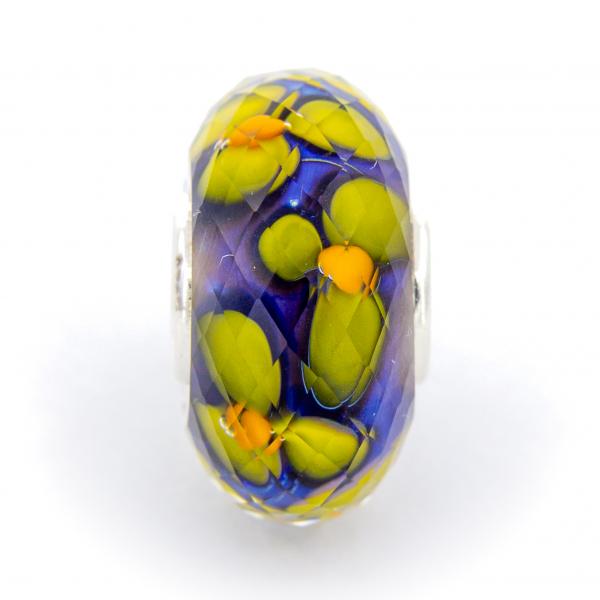 Summer Ocean Fieldstone Fractal - Elfbeads Glas